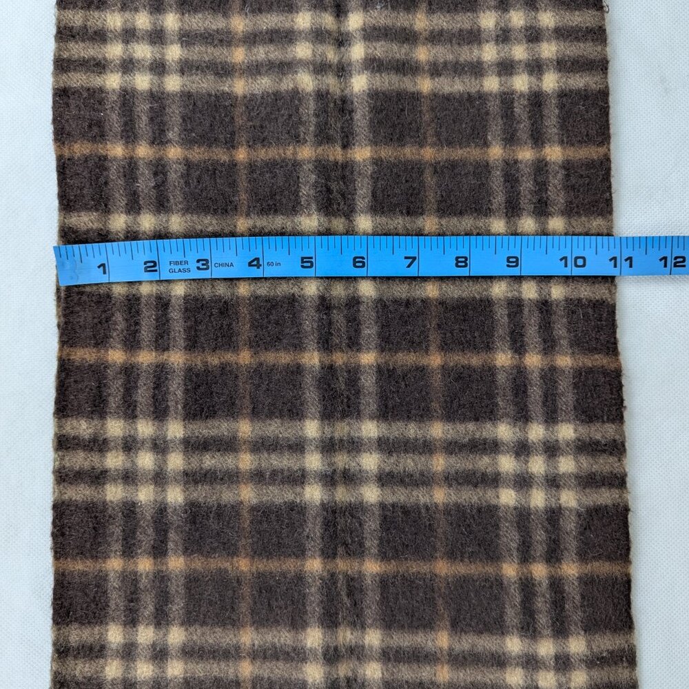 Burberry Cashmere Scarf Brown | Unisex | Classic Check | Used Excellent - Picture 6 of 6